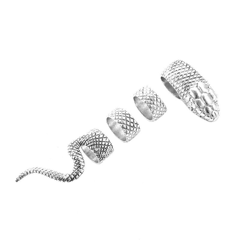 Fashion New Punk Snake-shaped Ring 4-piece Set Wholesale Nihaojewelry