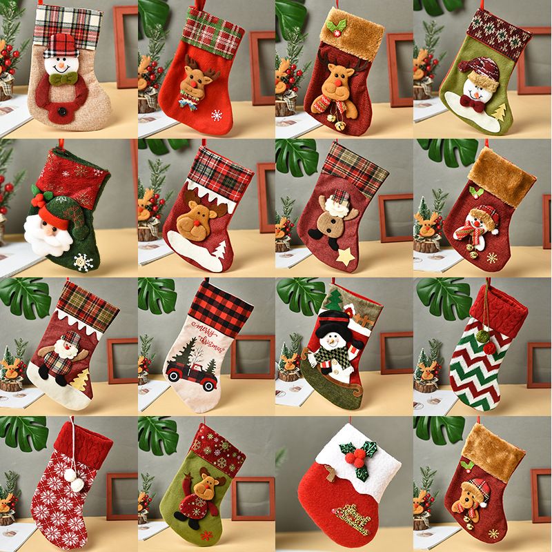 Vintage Bär Socken Süßigkeiten Geschenkt Üten Weihnachts Dekoration Großhandel Nihao Schmuck
