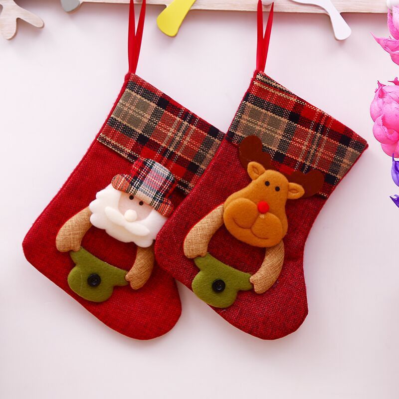 منتجات زينة عيد الميلاد سانتا كلوز جوارب شجرة عيد الميلاد قلادة جوارب عيد الميلاد أكياس هدايا مصنعي الجملة
