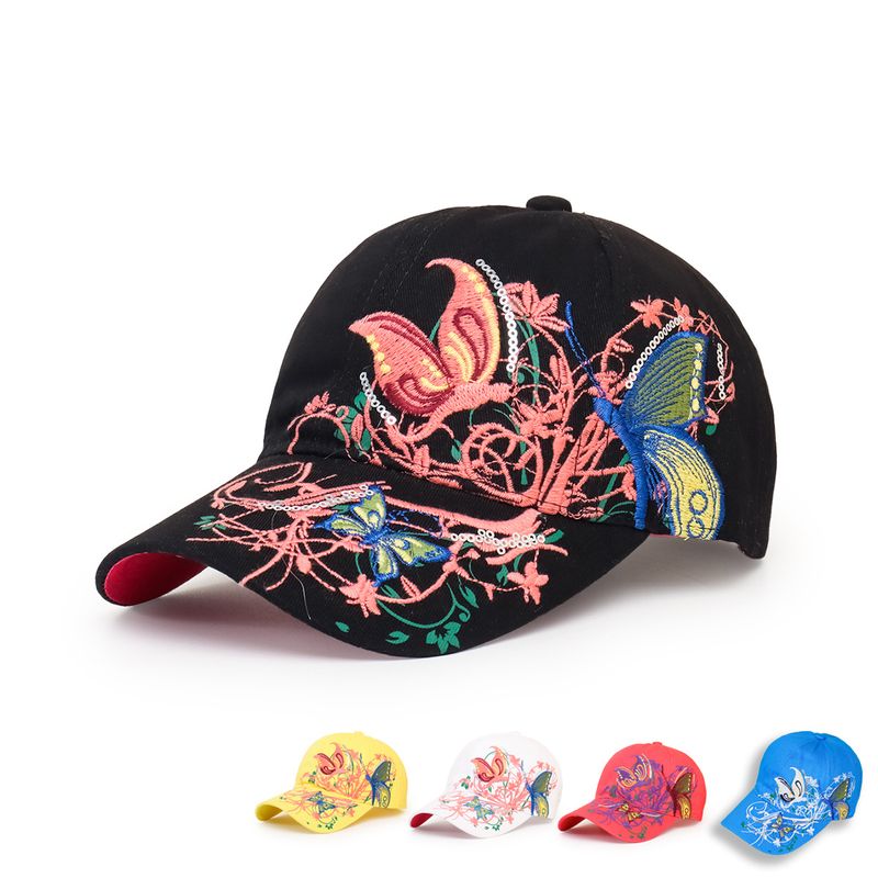 Ethnic Embroidery Butterfly Baseball Cap Wholesale Nihaojewelry