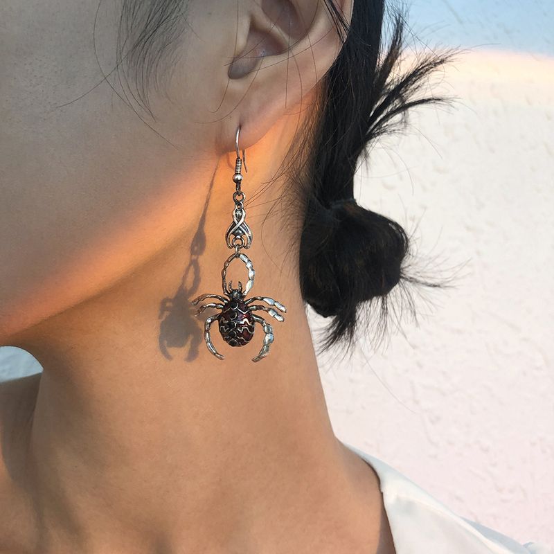 Halloween Retro Dark Style Dripping Spider Earrings Wholesale Nihaojewelry