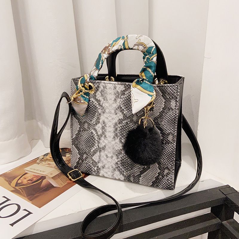 New Fashion Snakeskin Pattern Messenger Small Square Bag Wholesale Nihaojewelry