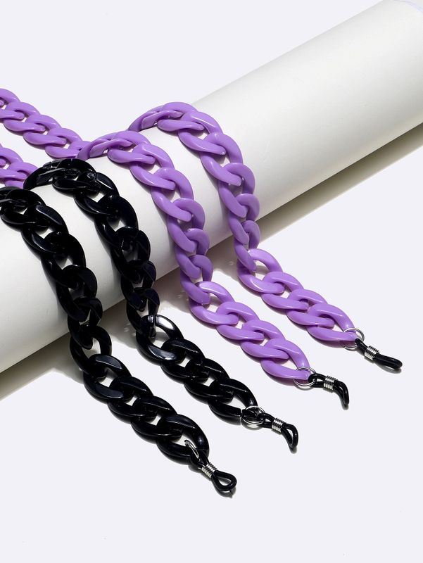 Simple Fashion Black Purple 2 Piece Glasses String Gros Nihaojewelry