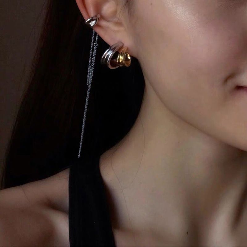 Fashion Geometric Tassel C-shaped Ear Clip Wholesale Nihaojewelry