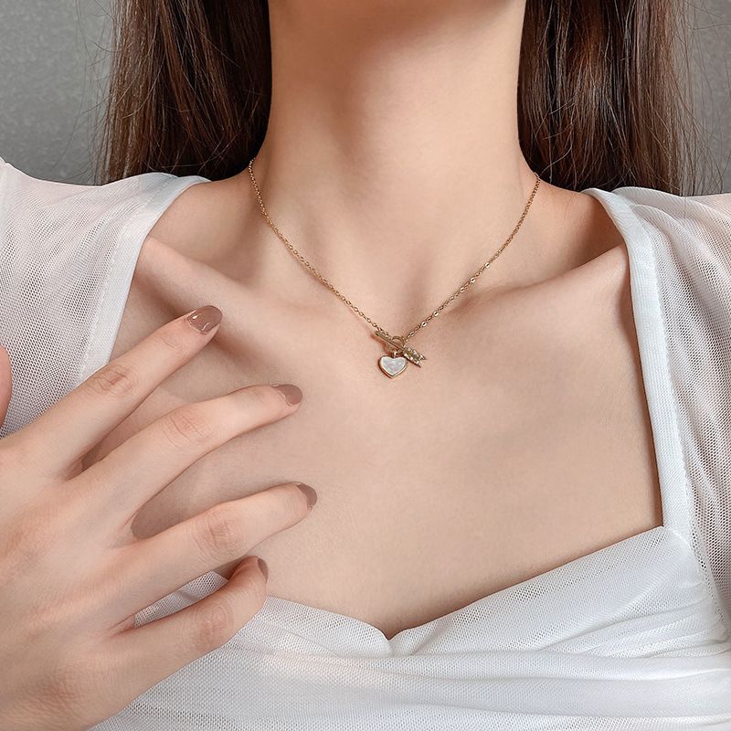 One Arrow Through The Heart Pendant Korean Style Necklace Wholesale Jewelry Nihaojewelry