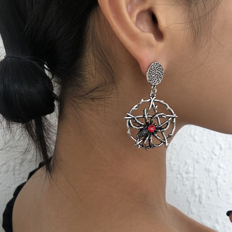Fashion Pentagram Spider Earrings Wholesale Nihaojewelry