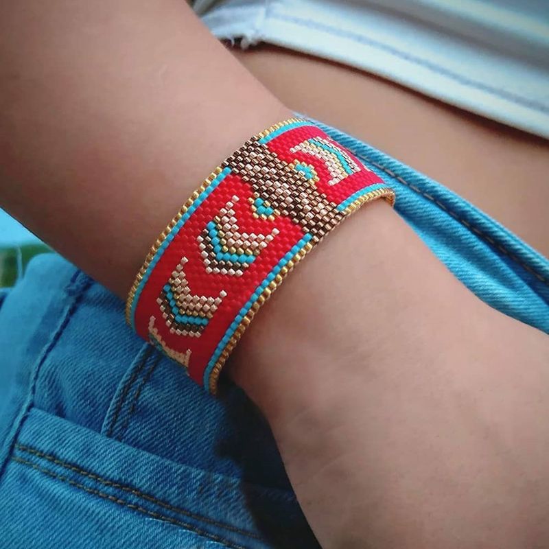 Géométrique Tissé À La Main Miyuki Perles Style Ethnique Bracelet En Gros Bijoux Nihaojewelry