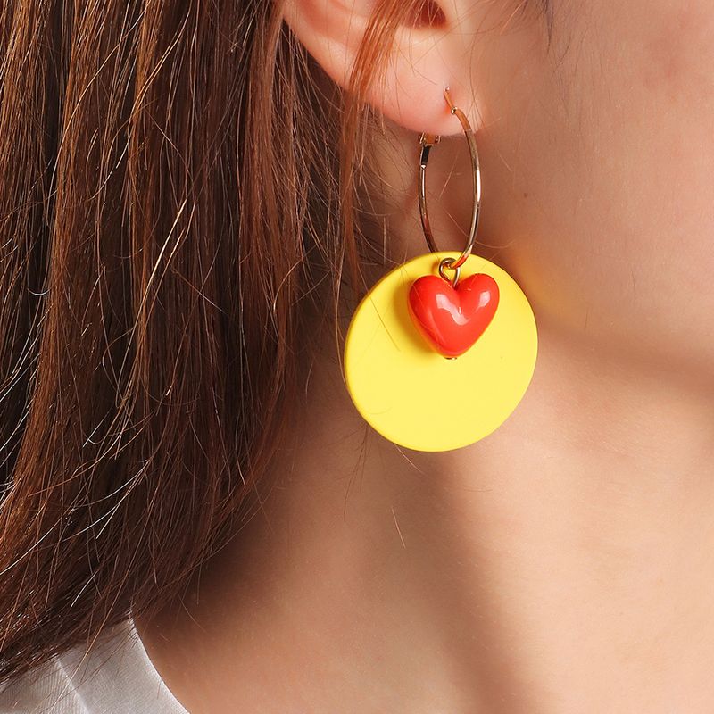 Sweet C Shape Alloy No Inlaid Earrings