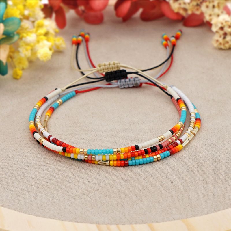 Farbe Miyuki Perle Gewebt Ethnischen Stil Armband Großhandel Schmuck Nihaojewelry