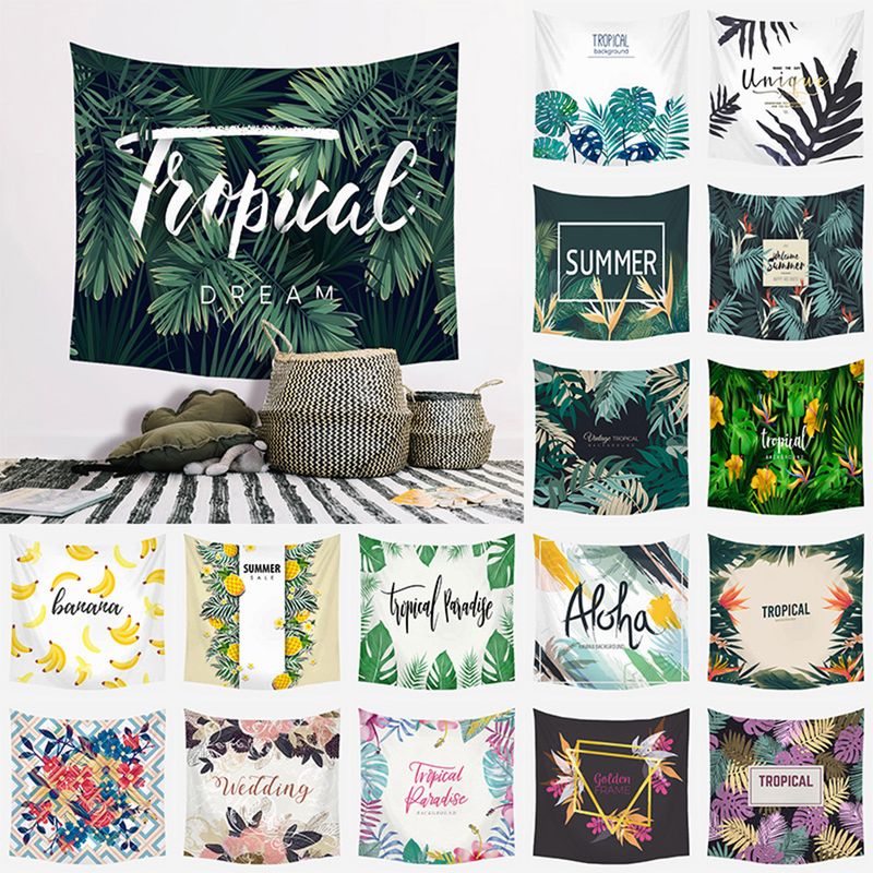 Tropical Green Plant Home Hanging Tapestry Decoration Wholesale Nihaojewelry