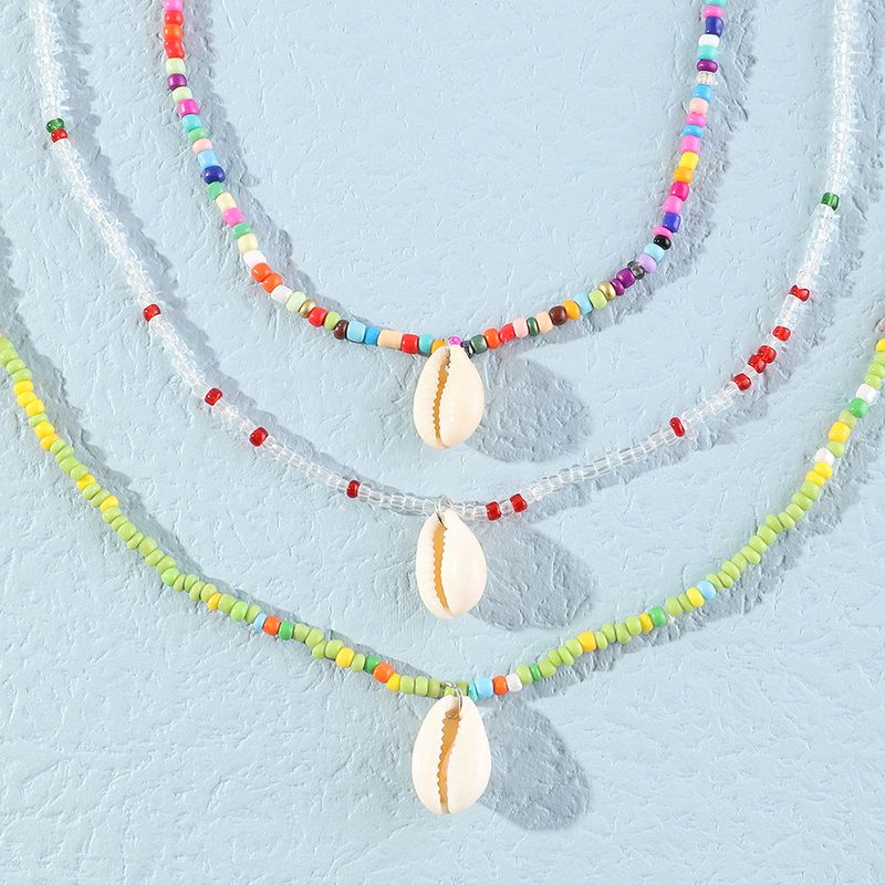 Bohemian Style Shell Pendent Beads Necklace Set Wholesale Nihaojewelry