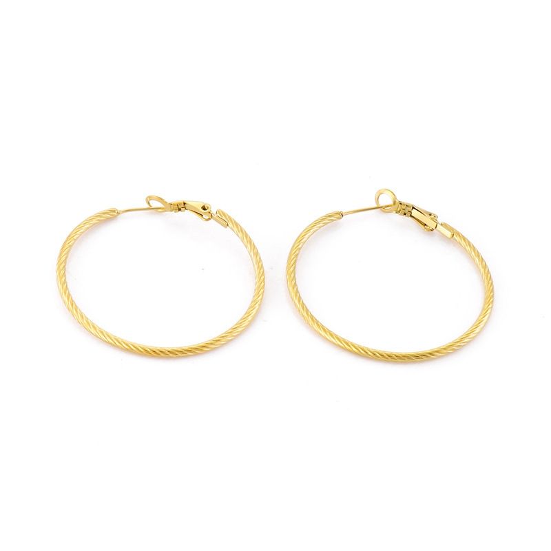 Fashion Geometric Stainless Steel 18K Gold Plated Earrings