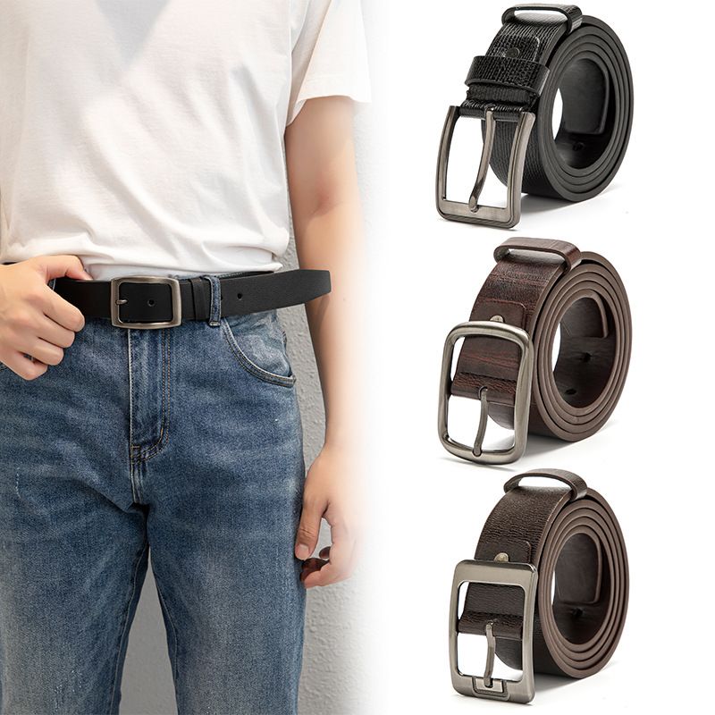 Fashion Leather Alloy Pin Buckle Decor Men's Belt Wholesale Nihaojewelry