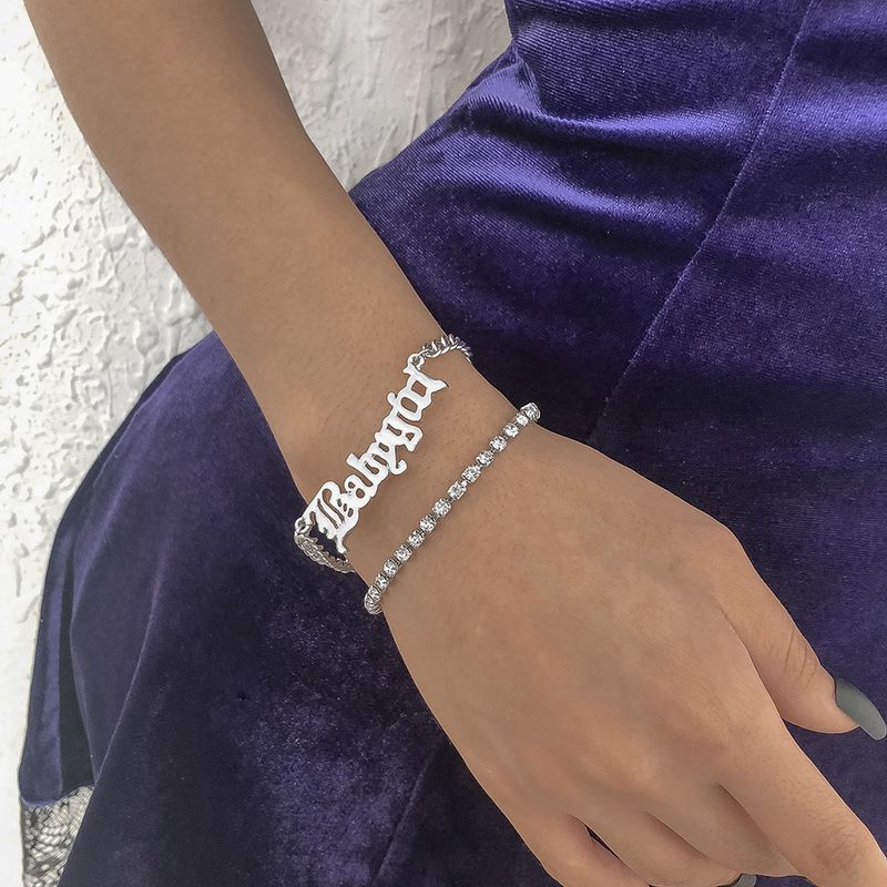 Chaîne De Patte Simple Lettre Géométrique Multicouche Bracelet En Gros Bijoux Nihaojewelry