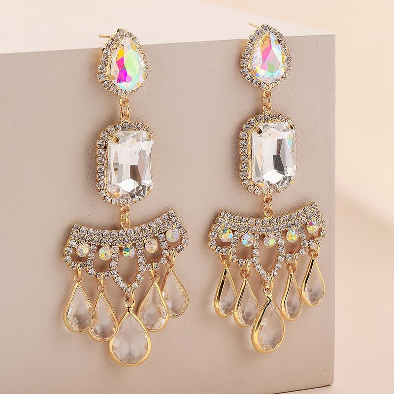 Boucles D&#39;oreilles Baroques En Cristal Strass En Gros Nihaojewelry