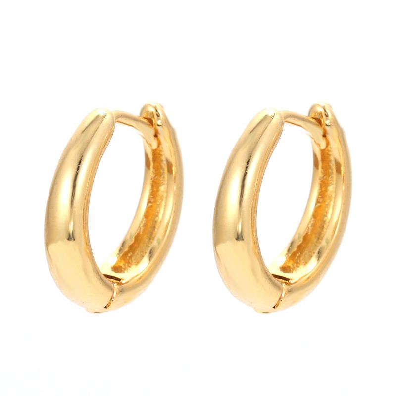 Simple Oval Copper Ear Clip Wholesale Nihaojewelry
