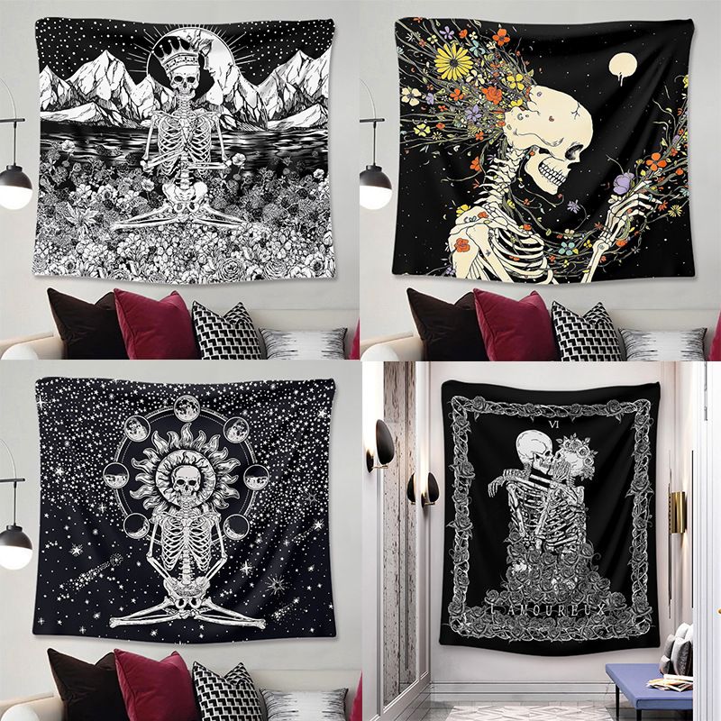 Bohemian Night Moon Flower Tapestry Decoration Cloth Wholesale Nihaojewelry