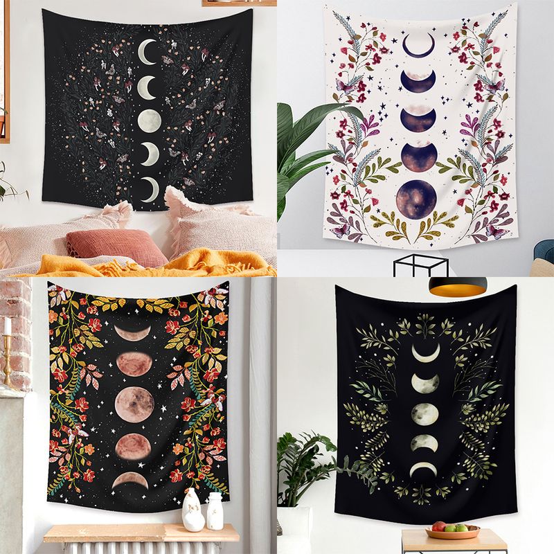 Bohemian Style Moon Phase Pattern Room Decoration Tapestry Wholesale Nihaojewelry
