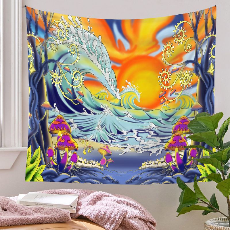 Bohemian Tapestry Room Decoration Wall Cloth Ocean Sun Painting Wholesale Nihaojewelry