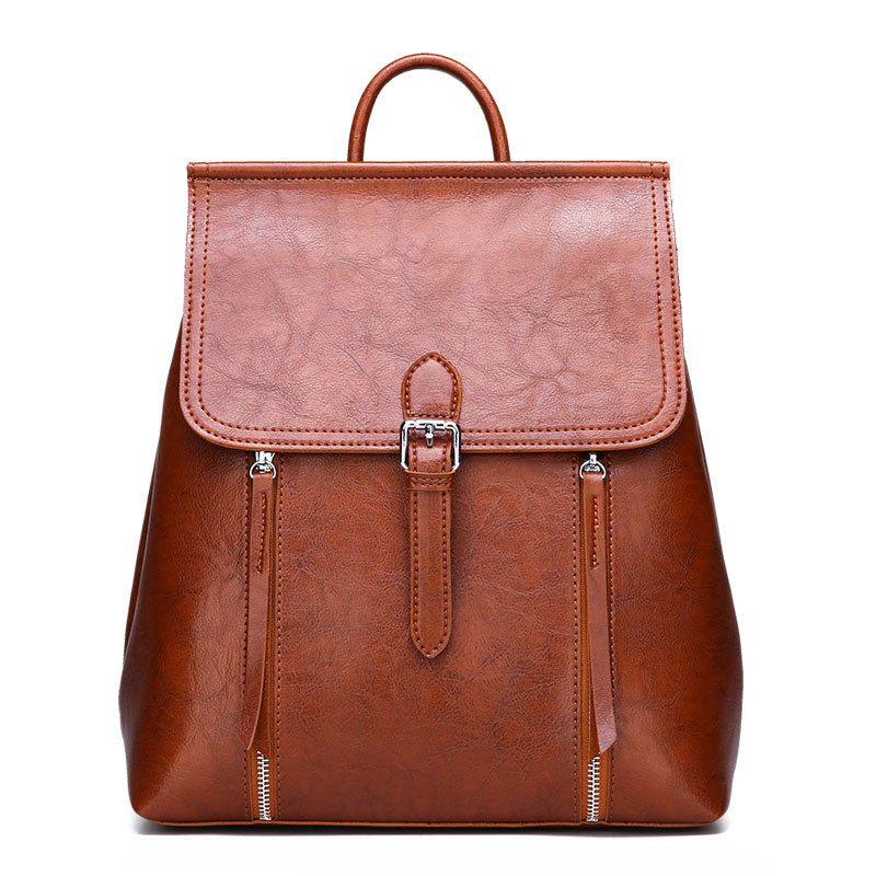 Casual Solid Color Multi-use Pu Backpack Wholesale Nihaojewelry