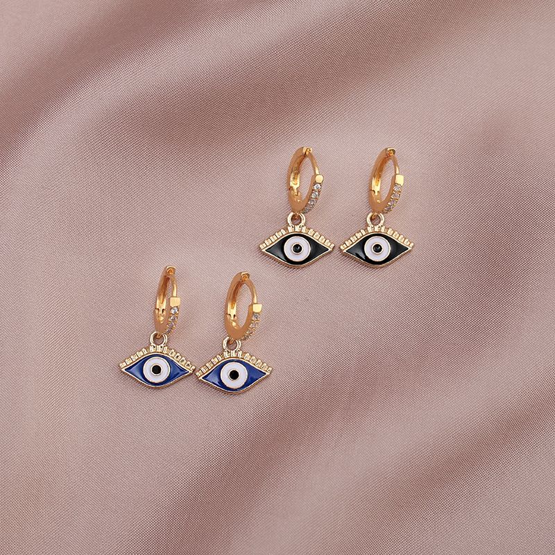 New Style Devil's Eye Pendant Earrings Wholesale Nihaojewelry