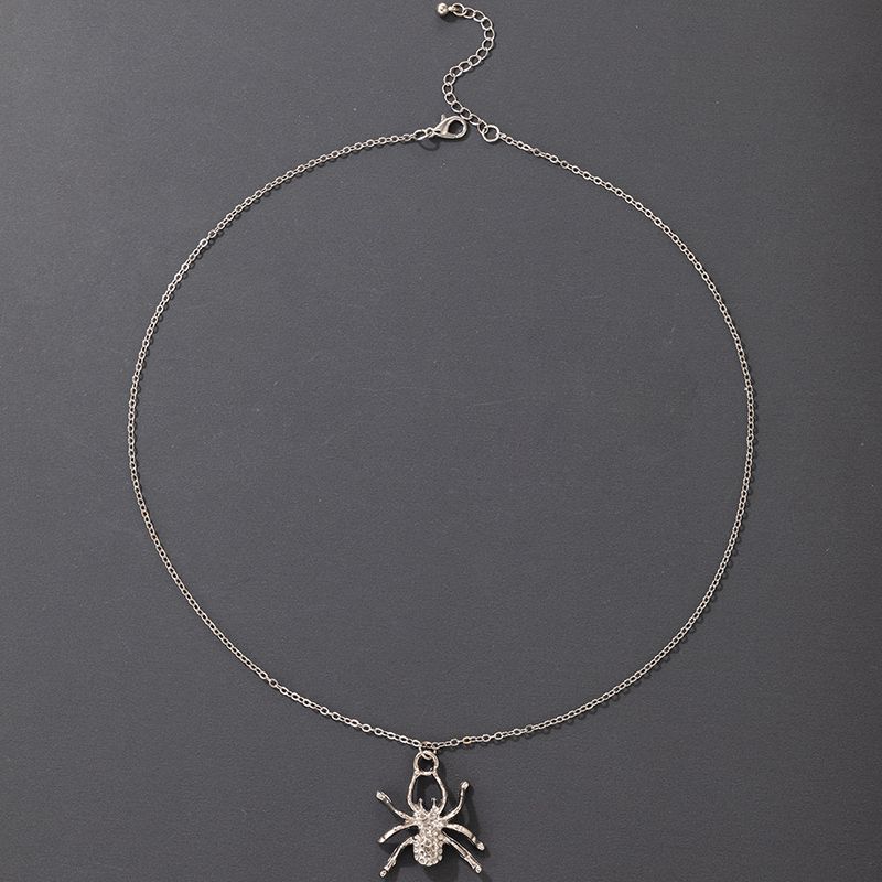 Korean Style Halloween Spider Pendant Necklace Wholesale Nihaojewelry