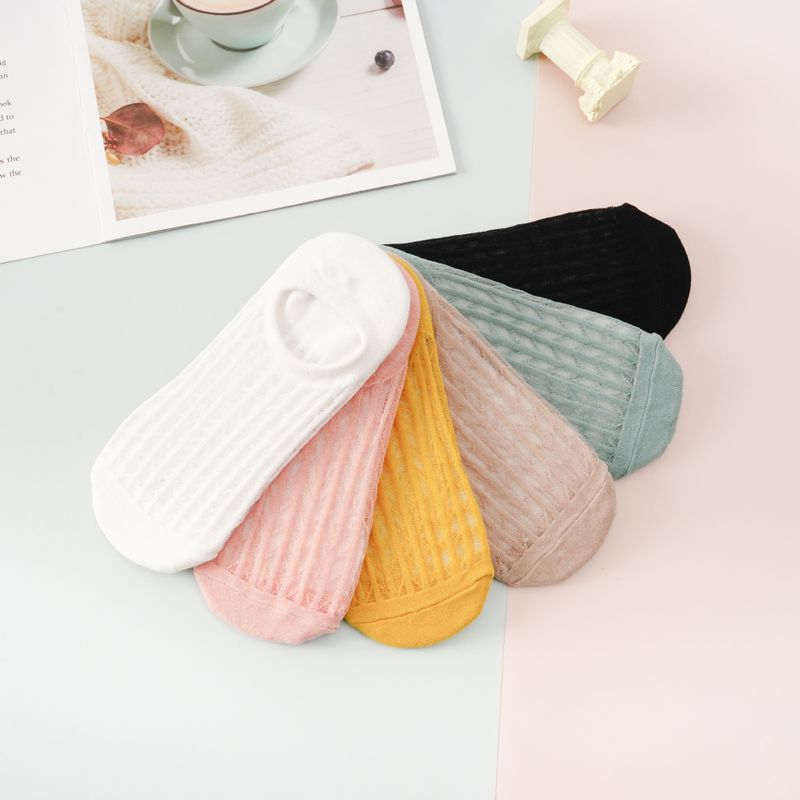 New Style Short Tube Thin Solid Color Silk Mesh Socks Wholesale Nihaojewelry