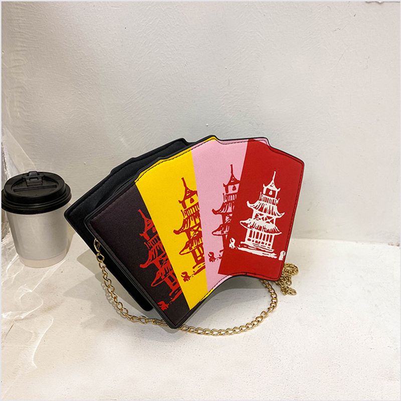 Mode Poker Kollidierende Farbkette Messenger Bag Großhandel Nihaojewelry