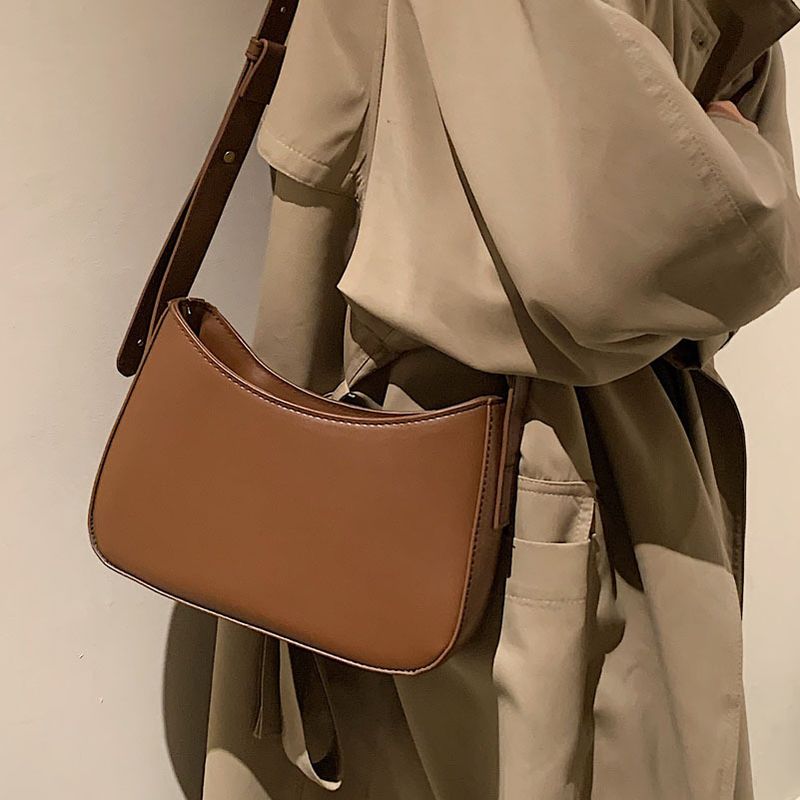 Otoño Invierno Retro Pequeño Bolso 2021 Nueva Gran Capacidad Bajo Las Axilas Bolso All-match Bolsa De Mensajero Bolso De Hombro Único