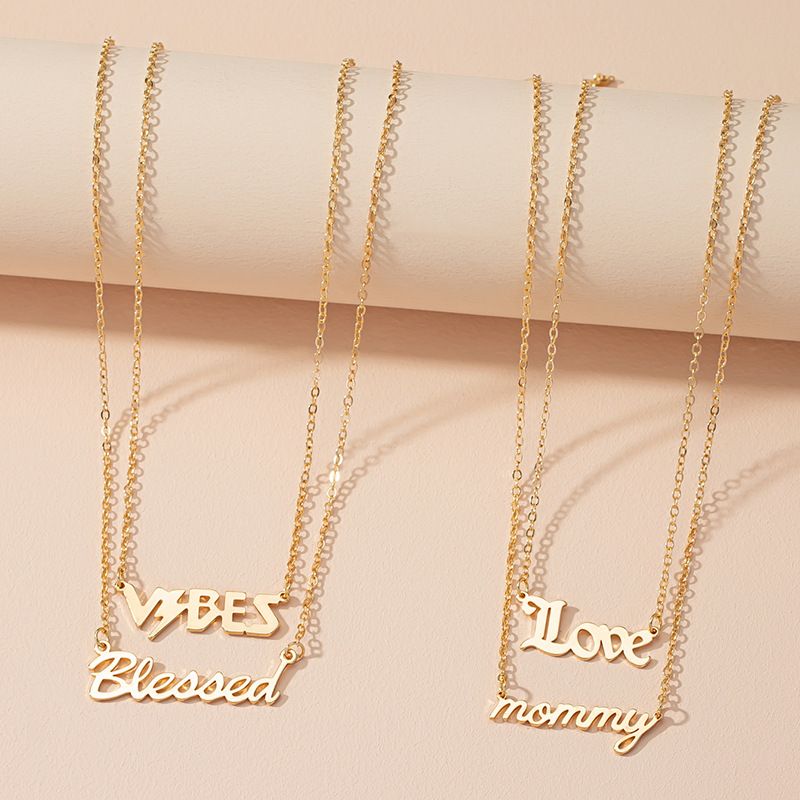Fashion Letter Pendant Necklace Wholesale Nihaojewelry