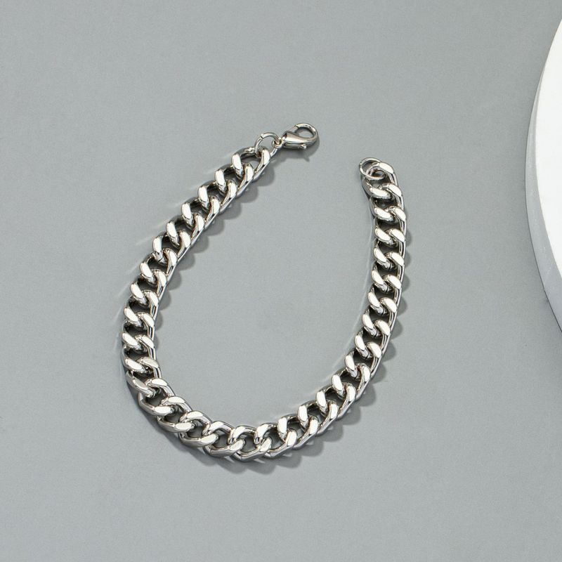 Simple Metal Thick Chain Bracelet Wholesale Nihaojewelry