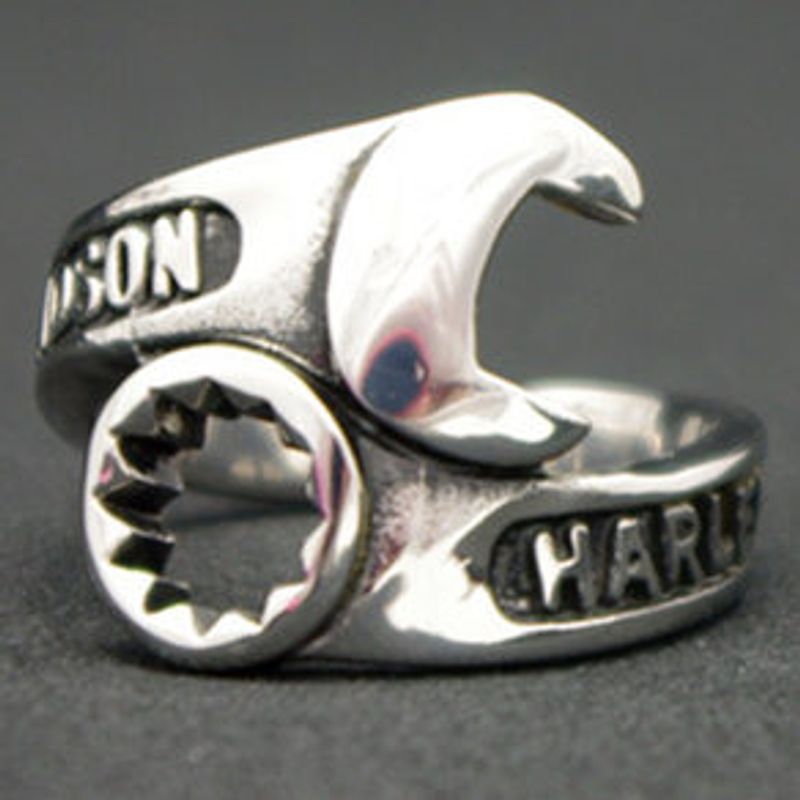 Vintage Geometric Wrench Ring