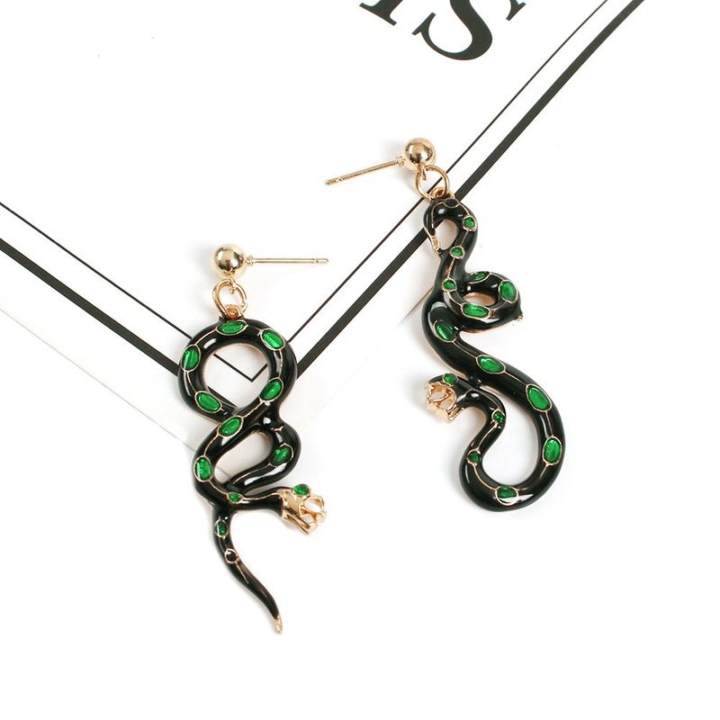 Pendientes Colgantes Con Forma De Serpiente De Gota De Aceite Al Por Mayor Nihaojewelry