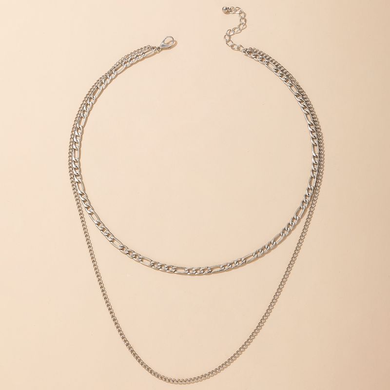 New Fashion Creative Geometric Double-layer Necklace Wholesale Nihaojewelry