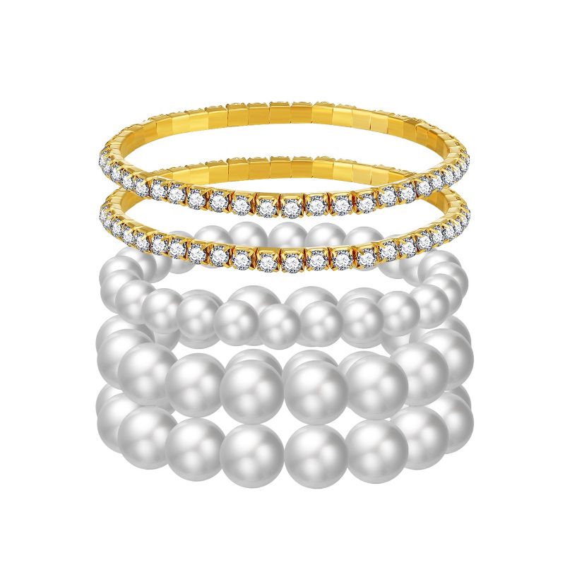 Bracelet En Diamant Perle Multicouche Rétro En Gros Nihaojewelry