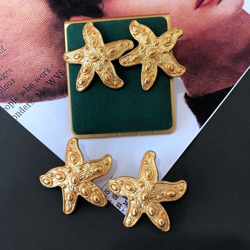 Galvani Siertes Echtes Gold Mittelalter Silber Nadel Ohrringe Ohrringe Retro Palast Stil Hongkong Stil Französisch Ohrringe Ohrringe
