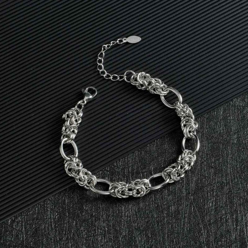 Retro Horse Whip Round Titanium Steel Thick Chain Bracelet Wholesale Nihaojewelry