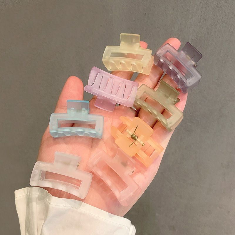 Korean Small Square Frosted Catch Clip Wholesale Nihaojewelry