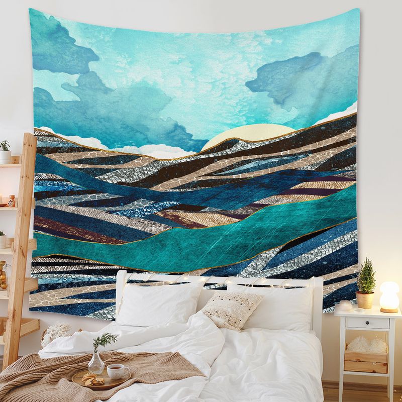 Bohemian Moon Mountain Painting Wall Cloth Decoration Tapestry Wholesale Nihaojewelry