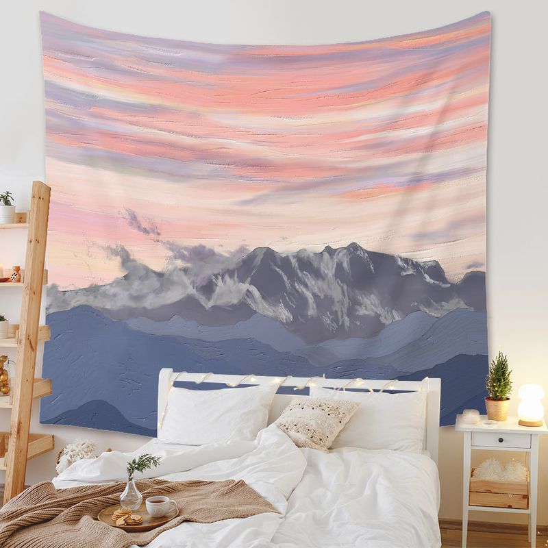 Fashion Sky Mountain Painting Wall Decoration Cloth Tapestry Wholesale Nihaojewelry