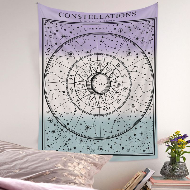 Bohemian Contrast Color Constellations Decoration Background Wall Cloth Tapestry Wholesale Nihaojewelry