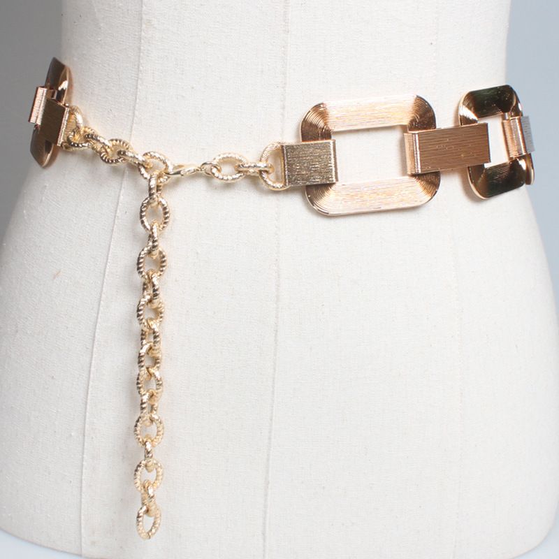 Fashion Geometric Interlocking Metal Chain Pendent Belt Wholesale Nihaojewelry