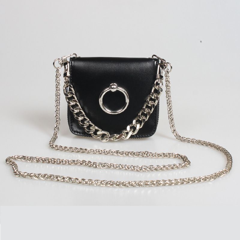 New Metal Ring Thick Chain Dual Purpose Coin Purse Wholesale Nihaojewelry