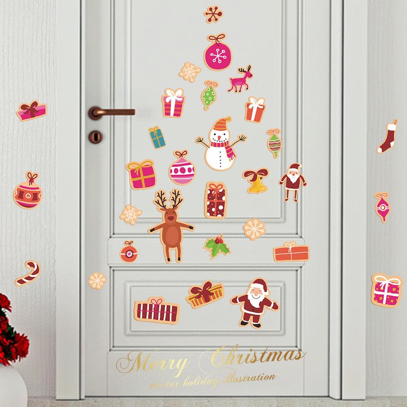 New Xmas005 Christmas Children's Room Cartoon Candy Wall Glazing Plate Glass Decorative Wall Sticker