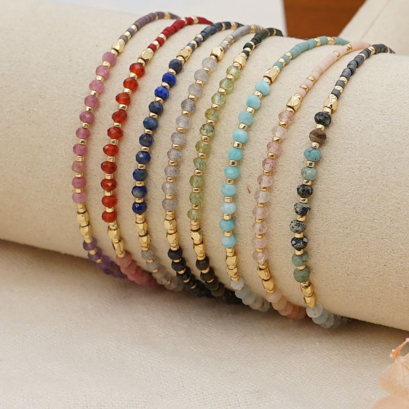 Simple Style Geometric No Inlaid Glass Wholesale Bracelets