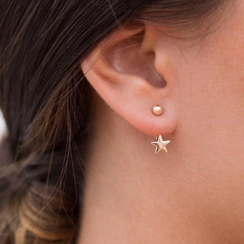 Qingdao Davey European And American Fashion Jewelry Xingx Two Ways Stud Earrings Girls Earrings