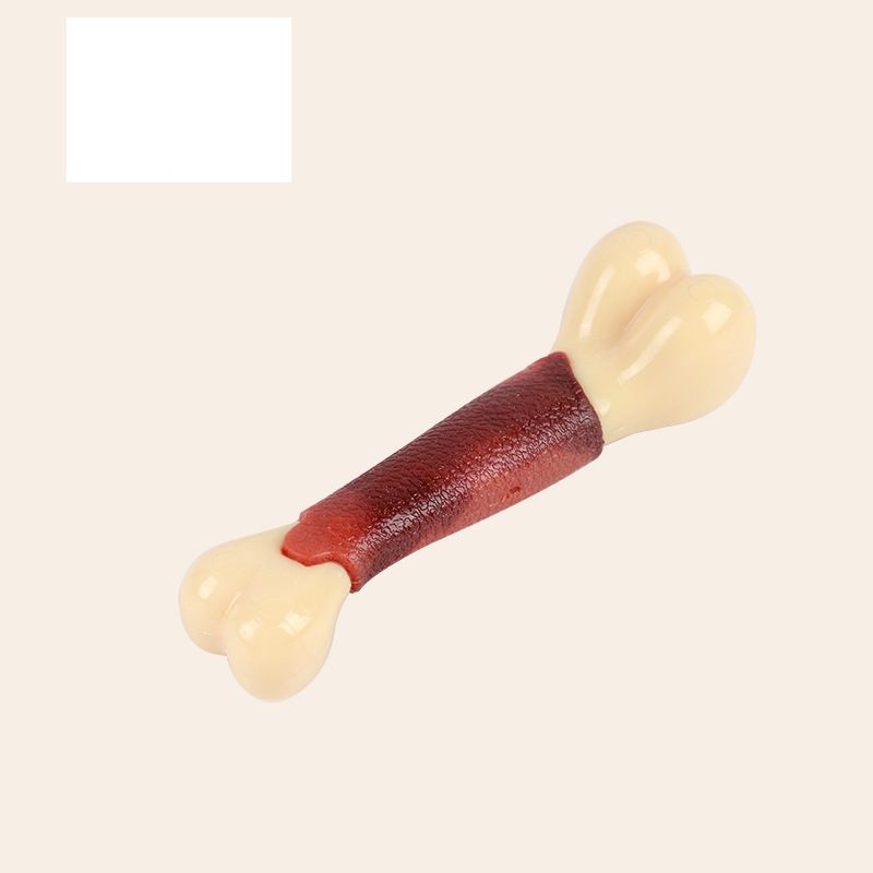 Psm New Pet Molar Toy Beef Flavor Simulation Bone Molar Fixed Tooth Wear-resistant Bite-resistant Pet Dog Toy