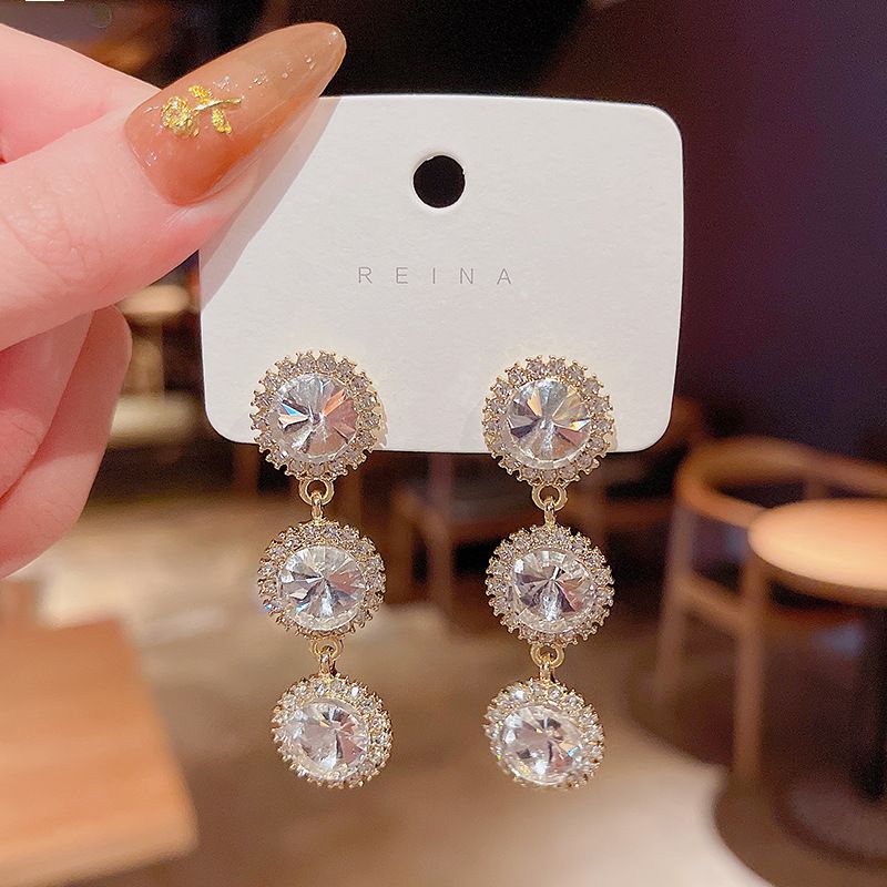 Koreanische Perlen-geometrische Quasten-ohrringe Großhandel Nihaojewelry