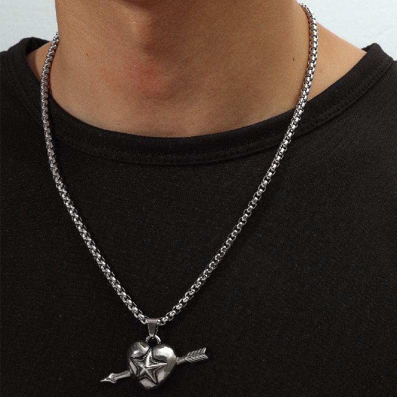 Fashion Arrow Through The Heart Necklace Wholesale Nihaojewelry