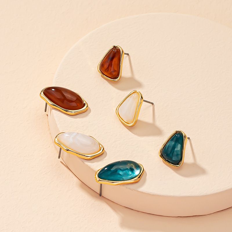 Retro Water Drop Asymmetric Earrings Wholesale Nihaojewelry